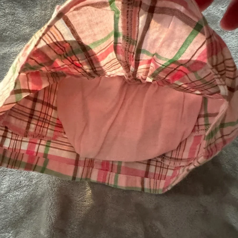 EUC OshKosh B'gosh Plaid Skirt w/ Built-in Bloomers Sz 6 mos
